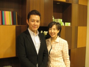 佐々木社長と。顔の大きさ違いすぎ（笑）