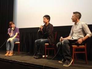 昨年10月渋谷での「フタバから遠く離れて」上映会後のトークセッションのようす。